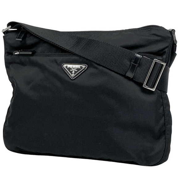 Prada Black Shoulder Nylon Bag Nero - Picture 1 of 6